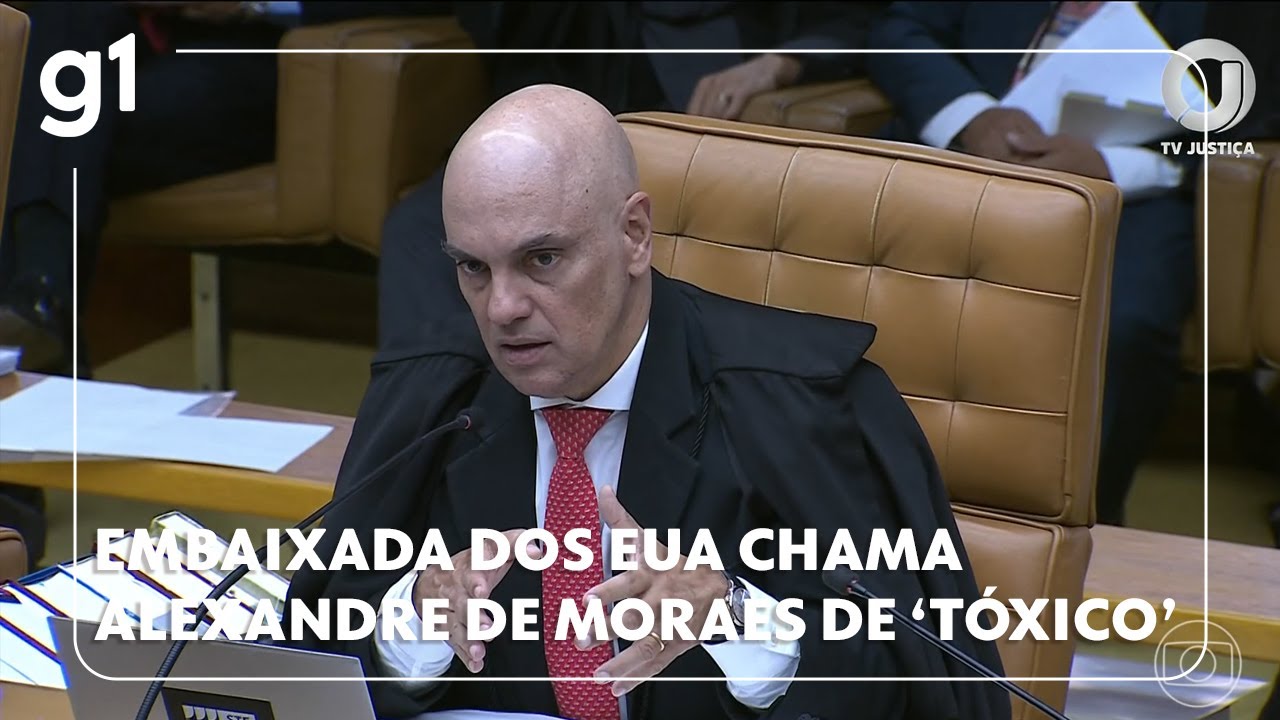 Embaixada dos EUA chama o ministro Alexandre de Moraes de ‘figura tóxica’