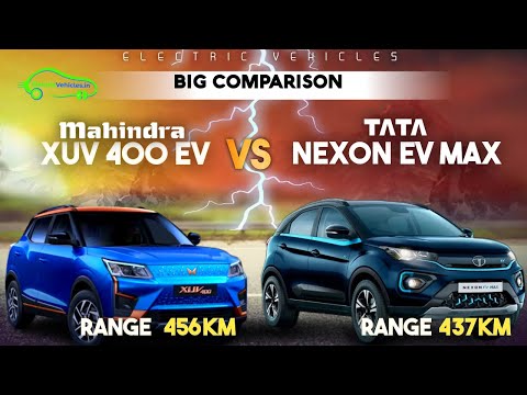 Tata Nexon EV Max Vs Mahindra XUV 400 Comparison Video | Electric Vehicles |