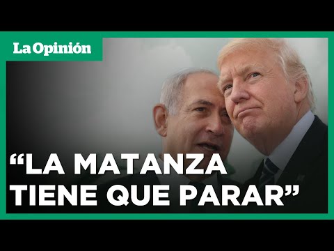 Donald Trump dice que ya habló con Netanyahu para detener la guerra en Gaza | La Opinión