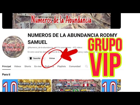 Se habilitó el grupo VIP para números de la suerte números de la Abundancia