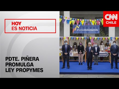 Presidente Piñera promulgó bono y ley pro Pymes: “Necesitan liquidez para crecer y desarrollarse”