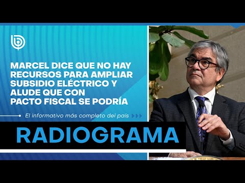 Marcel dice que no hay recursos para ampliar subsidio eléctrico, pero que con Pacto Fiscal se podría