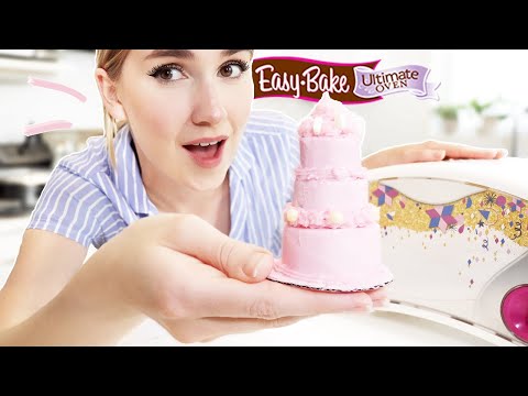 Video: Baking A Mini Cake In An Easy Bake Oven !!