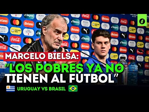 La dura CRÍTICA de MARCELO BIELSA al FÚTBOL SUDAMERICANO y a la PRENSA ? BRASIL vs URUGUAY | Depor