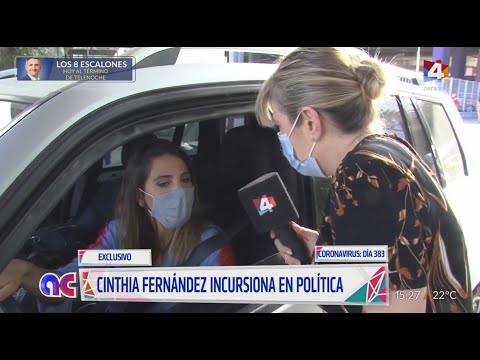 Cinthia Fernández desembarca en la política: Estoy en el mismo partido que Amalia Granata