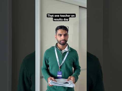 That One Teacher On Results Day 😂 #shorts