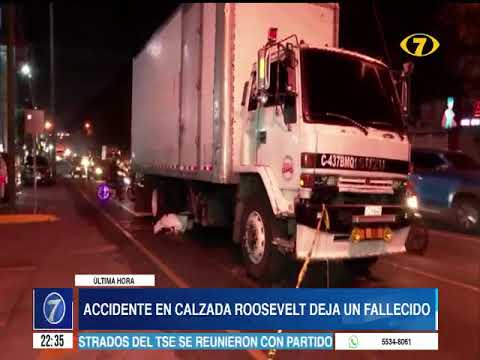 Accidente en calzada Roosevelt deja un fallecido