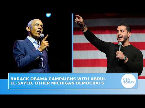 Live: Barack Obama campaigns with Abdul El-Sayed for Michigan Senate race as midterm elections near