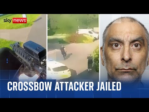 Police officer describes moment he was shot with crossbow - as attacker jailed