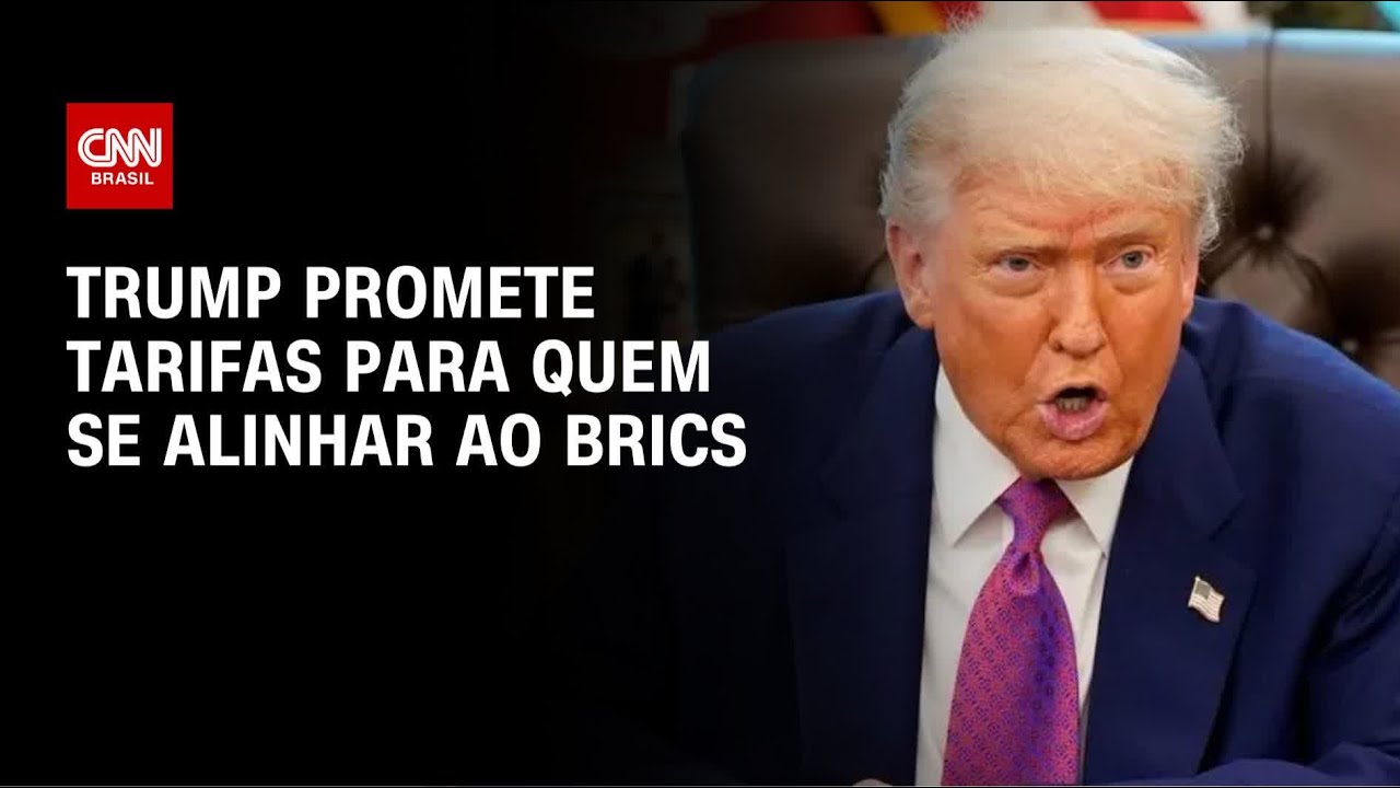Trump promete tarifa de 10% para quem se alinhar às políticas dos Brics | CNN NOVO DIA