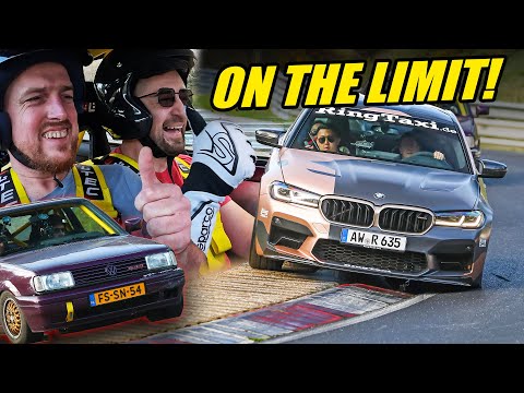 Ring Taxi M5 ON THE LIMIT & VW Polo G40 FULL SEND! // Nürburgring!