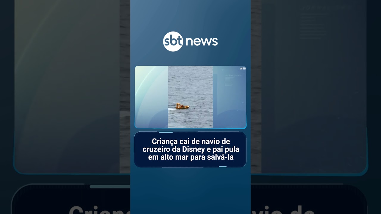 Menina cai de cruzeiro da Disney e é salva pelo pai em alto mar | SBTBrasil