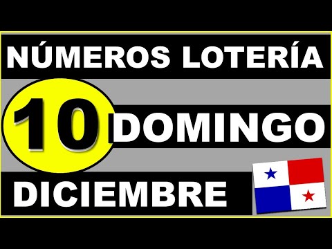 Resultados Sorteo Loteria Domingo 10 de Diciembre 2023 Loteria Nacional Panama Sorteo Hoy Dominical