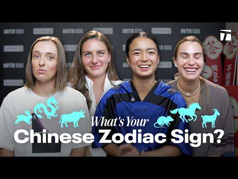 Tennis Stars Learn Their Chinese Zodiac Signs 👀🐍 | Iga Swiatek, Alex <strong>Eala</strong>, Aryna Sabalenka, &amp; <strong>More</strong>