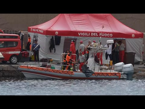 Search resumes after yacht sank off Sicily coast with six people still missing