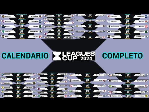 CALENDARIO COMPLETO de la LEAGUES CUP 2024