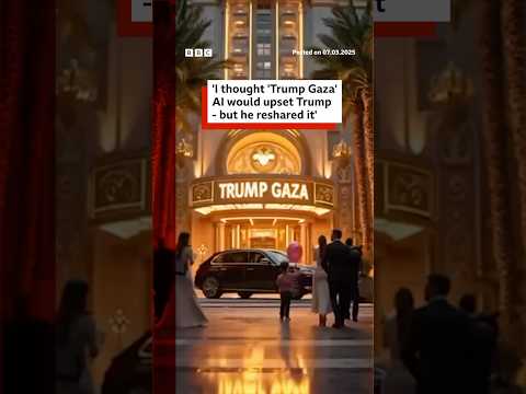 Solo Avital said his viral 'Trump Gaza' AI video was intended as satire between friends. #BBCNews