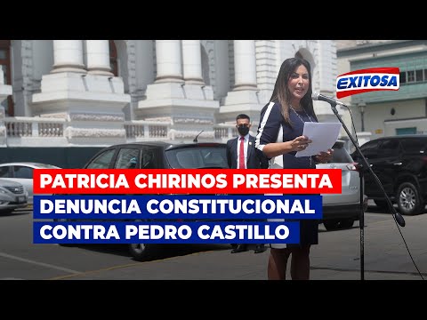 Patricia Chirinos presenta denuncia constitucional contra Pedro Castillo, Aníbal Torres y gabinete