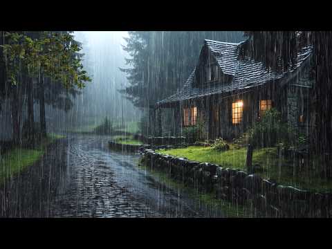 Sonido de Lluvia Relajante para Dormir en 2 Minutos - Lluvia y Truenos en Bosque, ASMR #201