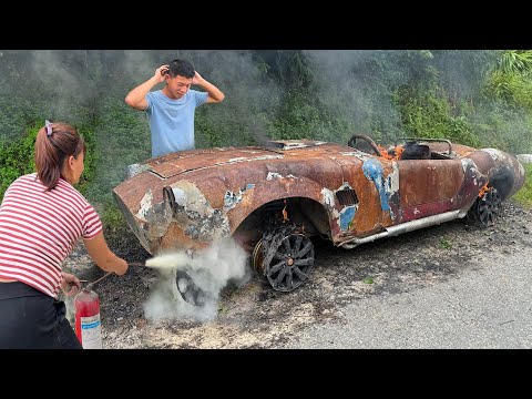 Genius Female CEO Encounter and Rescue Burned in the Road a Supercar ep 1... Is It a Lamborghini?