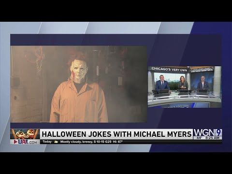 Halloween star Michael Myers tries to lighten up his image with some spooky jokes!