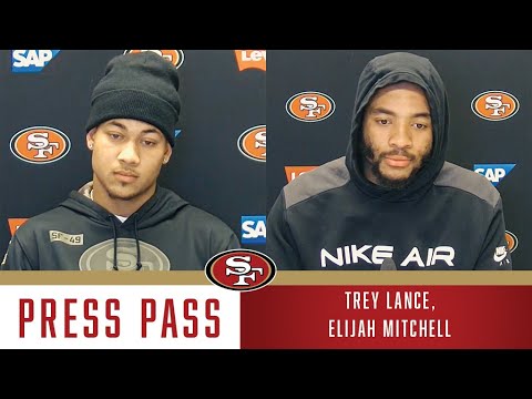Trey Lance, Elijah Mitchell Recap Rookie Seasons | 49ers video clip