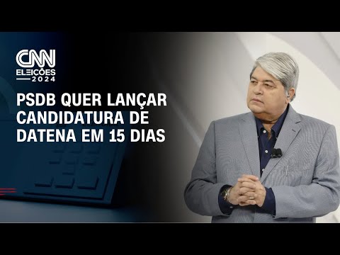 ​PSDB quer lançar candidatura de Datena em 15 dias | BASTIDORES CNN