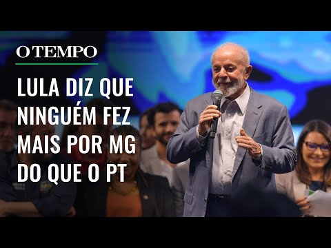 Lula anuncia investimentos em MG, critica governo anterior e agradece por ter Pacheco no Senado
