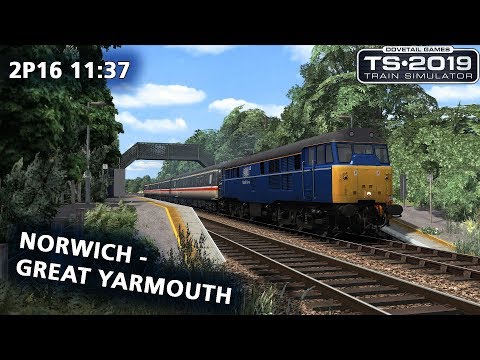 Train Simulator 2019: 2P16 11:37 Norwich - Great Yarmouth