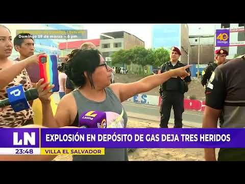 Explosión en depósito de gas deja 3 heridos en Villa el Salvador