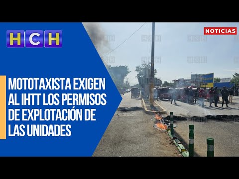 Mototaxista exigen al IHTT los permisos de explotación de las unidades