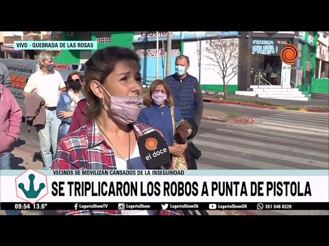 Vecinos de Quebrada de Las Rosas se movilizan contra la inseguridad