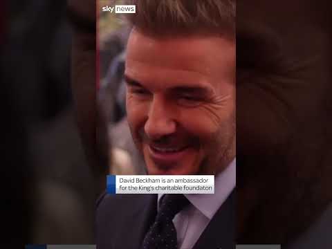 David Beckham attends King's awards