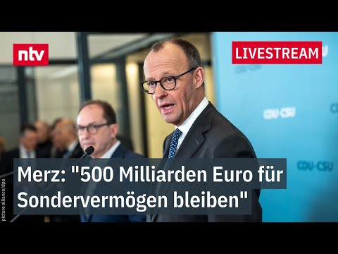 LIVE: Statement der Union zur Einigung über das Finanzpaket