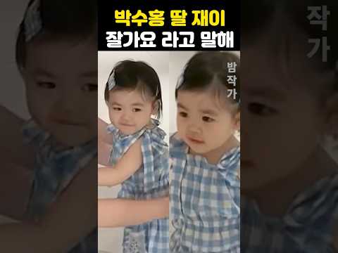 박수홍 딸 <strong>재이</strong> 잘가요 라고 말해