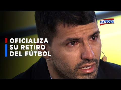 ??Sergio ‘El Kun’ Agüero entre lágrimas oficializa que se retira del fútbol