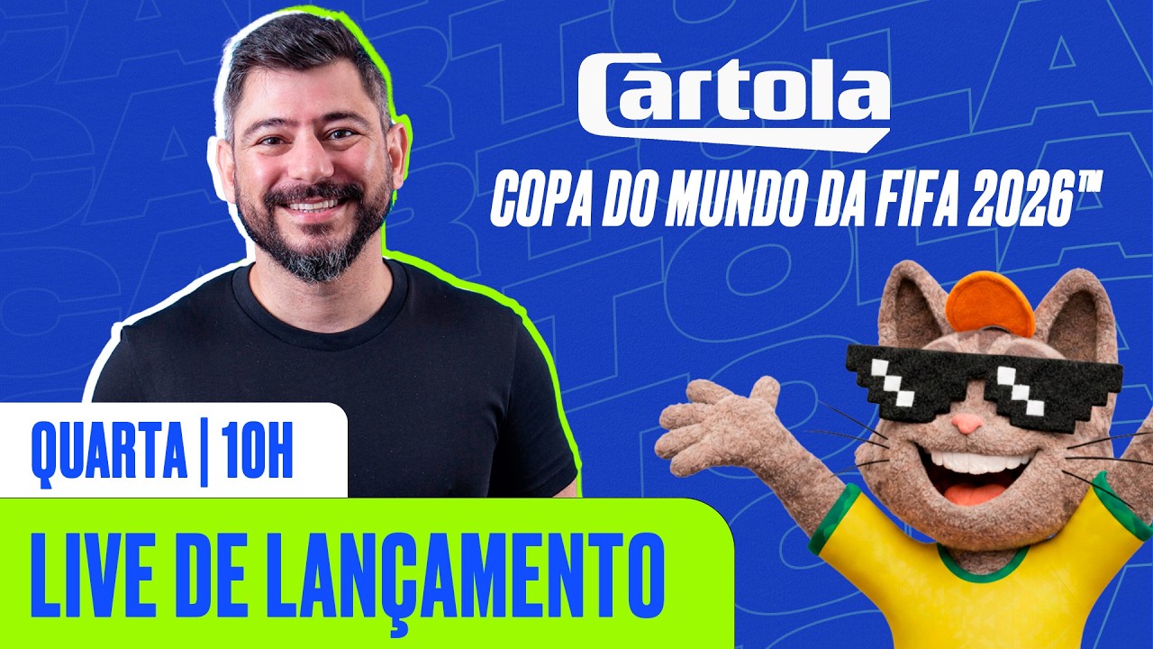 LANÇAMENTO DO CARTOLA DA COPA DO MUNDO 2026! HORA DE ESCALAR AS GRANDES ESTRELAS MUNDIAIS | ge tv