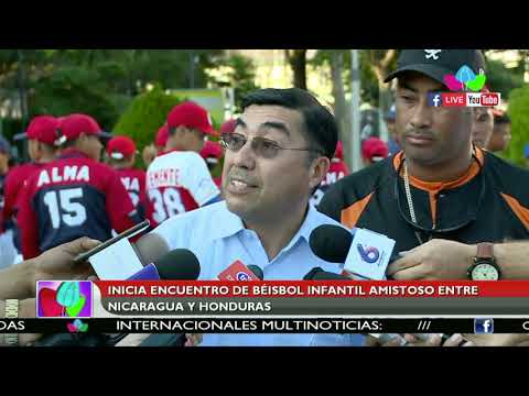 Inicia encuentro de béisbol infantil amistoso entre Nicaragua y Honduras