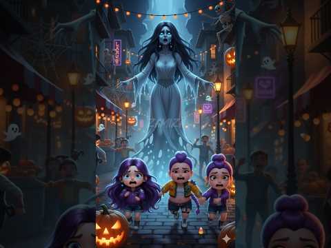 Rumi and her twins ran away in fear of La LIorona #rumi #kpopdemonhunters #demonhunters #horror