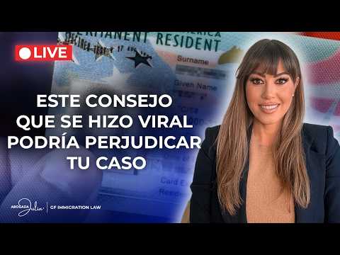 ¡Estamos en VIVO! Respondiendo tus preguntas sobre inmigración - Abogada Julia 877-926-0808