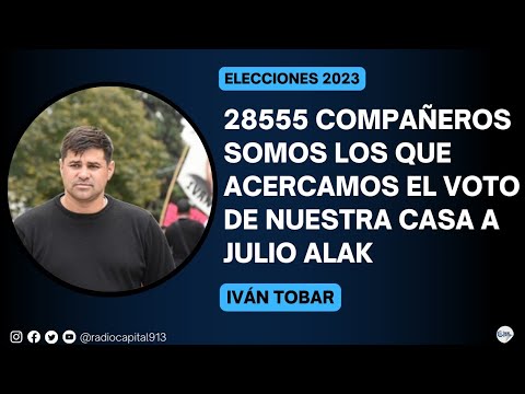 Iván Tobar: Somos conscientes de la mano que le dimos a nuestro compañero Julio Alak