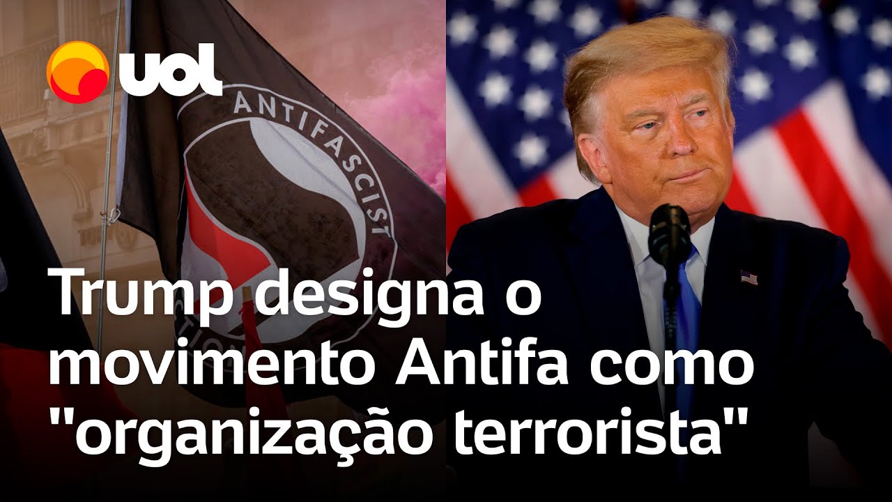 Trump assina ordem que designa o movimento Antifa como organização terrorista nos EUA confira