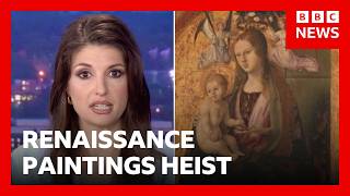 Thumbnail for the video "Four 'extraordinary' Renaissance paintings stolen from Italian museum | BBC News" from BBC News