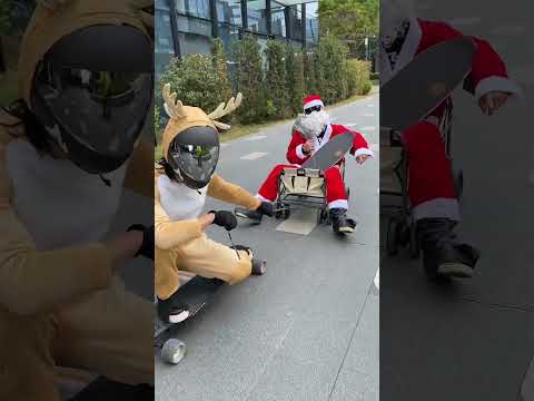 Santa with E-boards