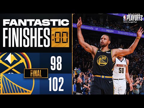 Final 3:42 WILD ENDING To Game 5 , Nuggets vs Warriors video clip