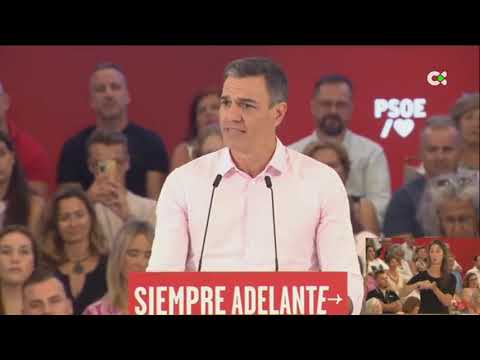 Pedro Sánchez comienza el nuevo curso político con un mitin en Málaga