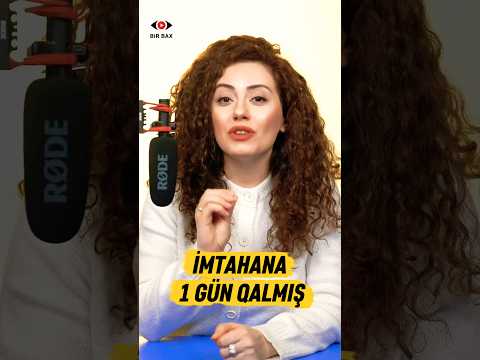 İmtahandan 1 Gün Əvvəl bu Səhvləri Etməyin! #birbax #imtahan #hazırlıq #keşfet #xəbərlər #sağlamlıq