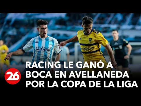 Racing le ganó a Boca en Avellaneda por la Copa de la Liga