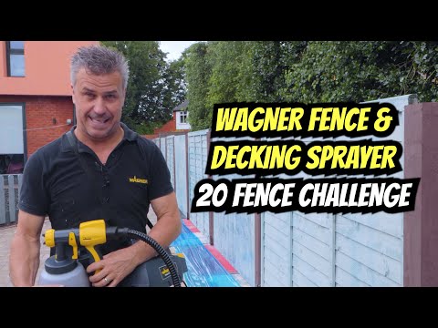 SPRAY PAINTING 20 FENCES! | Wagner Fence & Decking Sprayer Demo Challenge! | @WAGNERUnitedKingdom