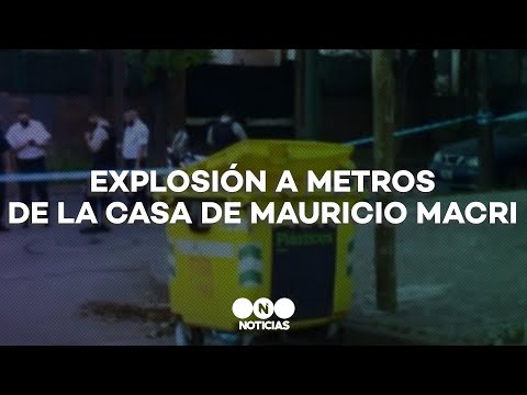 EXPLOTÓ un CONTENEDOR a 50 metros de la CASA DE MAURICIO MACRI - Telefe Noticias